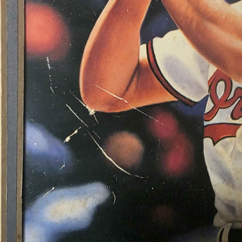 Vintage Baltimore Orioles Wall Art Cal Ripken MLB Baseball Framed‎ Plaque 90s